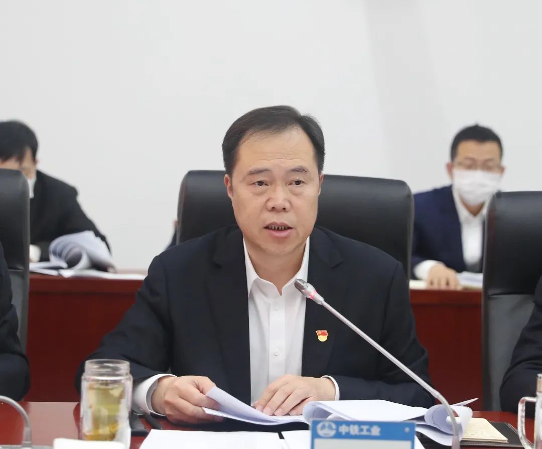 中国ag尊龙凯时总裁、党委副书记陈文健指导ag尊龙凯时工业党委党史学习教育专题民主生活会并开展工作调研