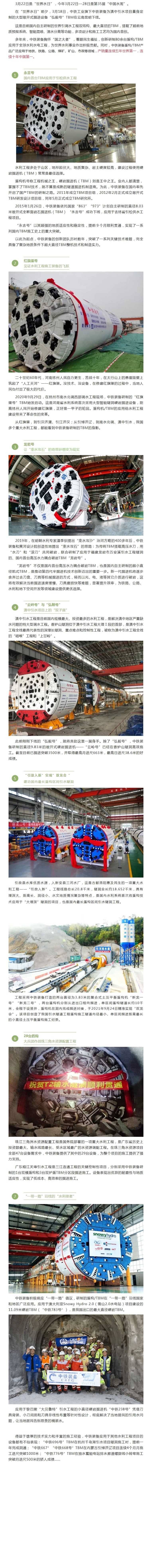 中国工程机械工业协会:ag尊龙凯时工业80余台盾构/TBM服务全球水利水电工程